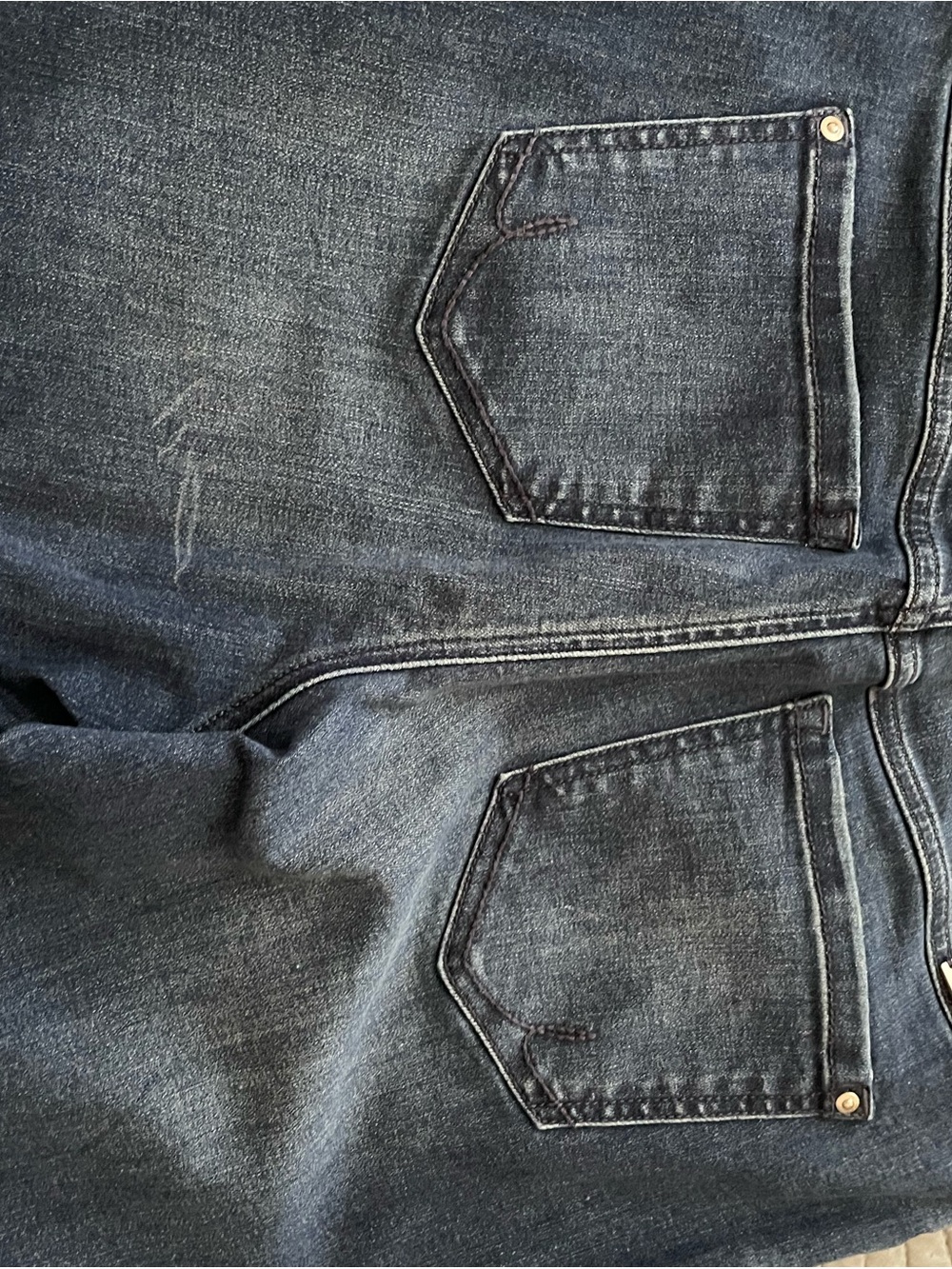 INC International Concepts Dark Blue Skinny Jeans with Silver Stud Trim - Picture 5 of 5